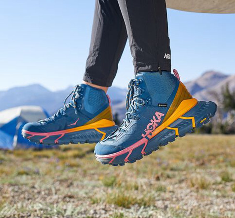 Hoka One One Turisticke Topanky Panske Modre - TenNine Hike GORE-TEX - 62318-BIYE